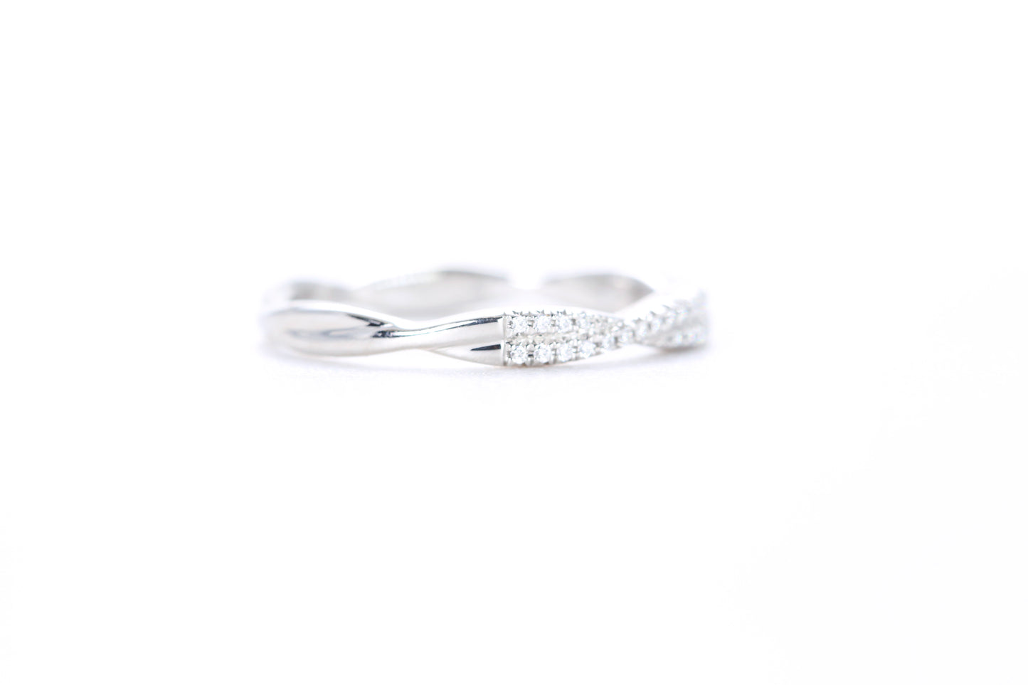 Twist Diamond Ring Platinum