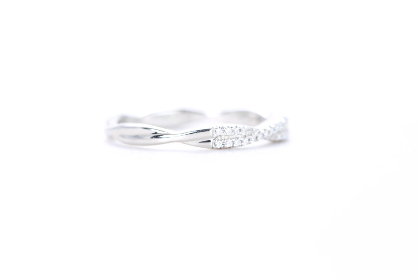 Twist Diamond Ring Platinum