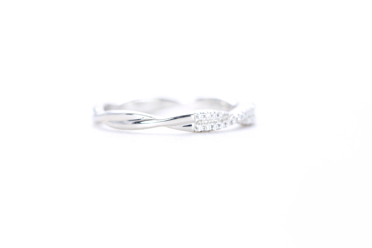 Twist Diamond Ring Platinum