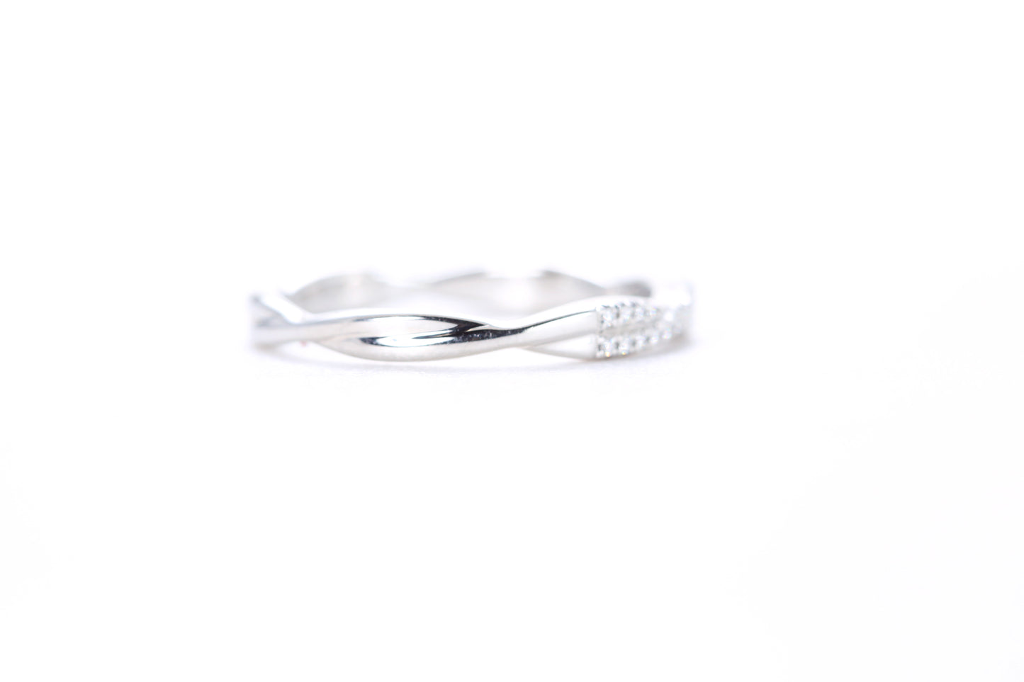Twist Diamond Ring Platinum