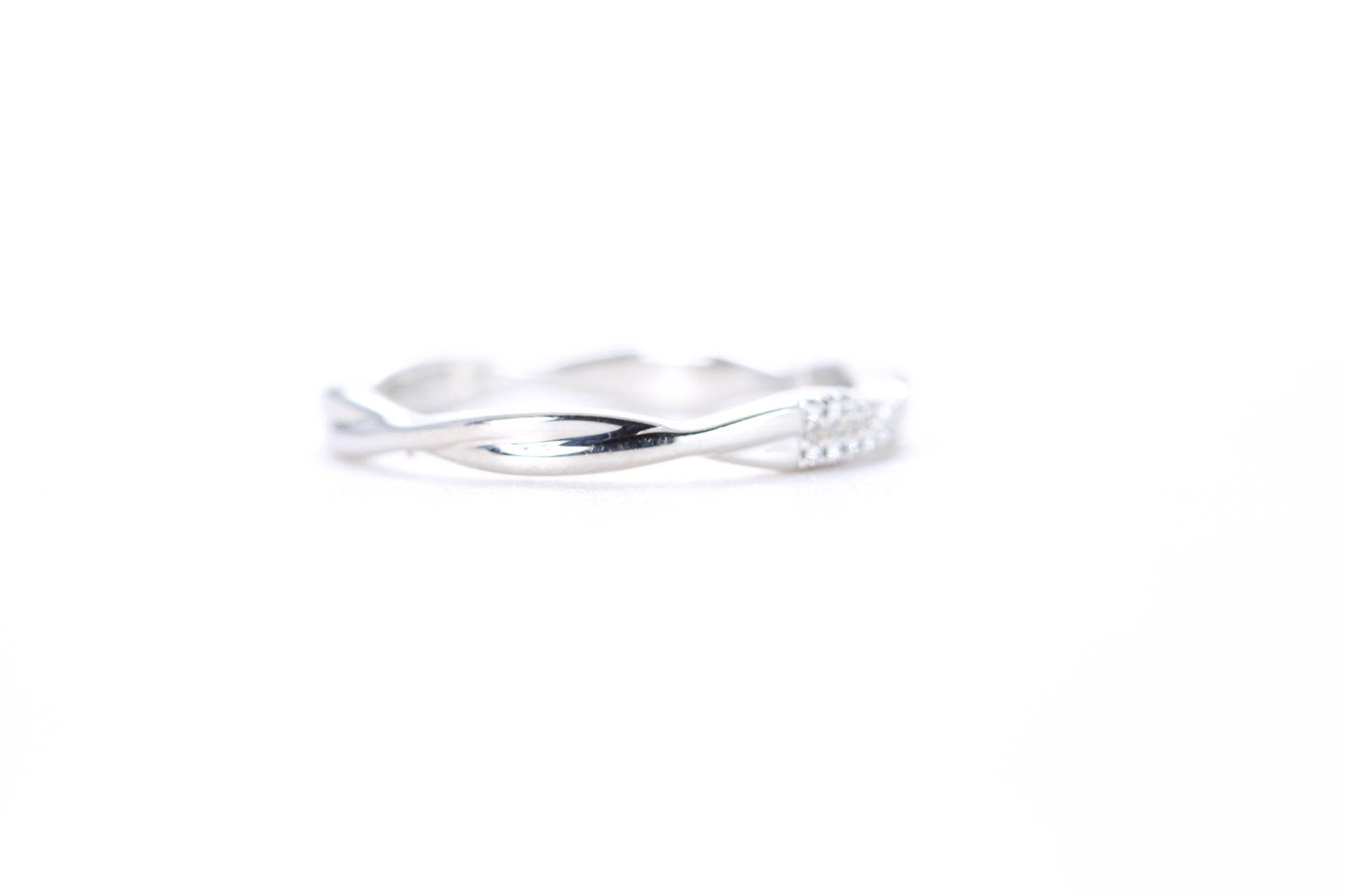 Twist Diamond Ring Platinum
