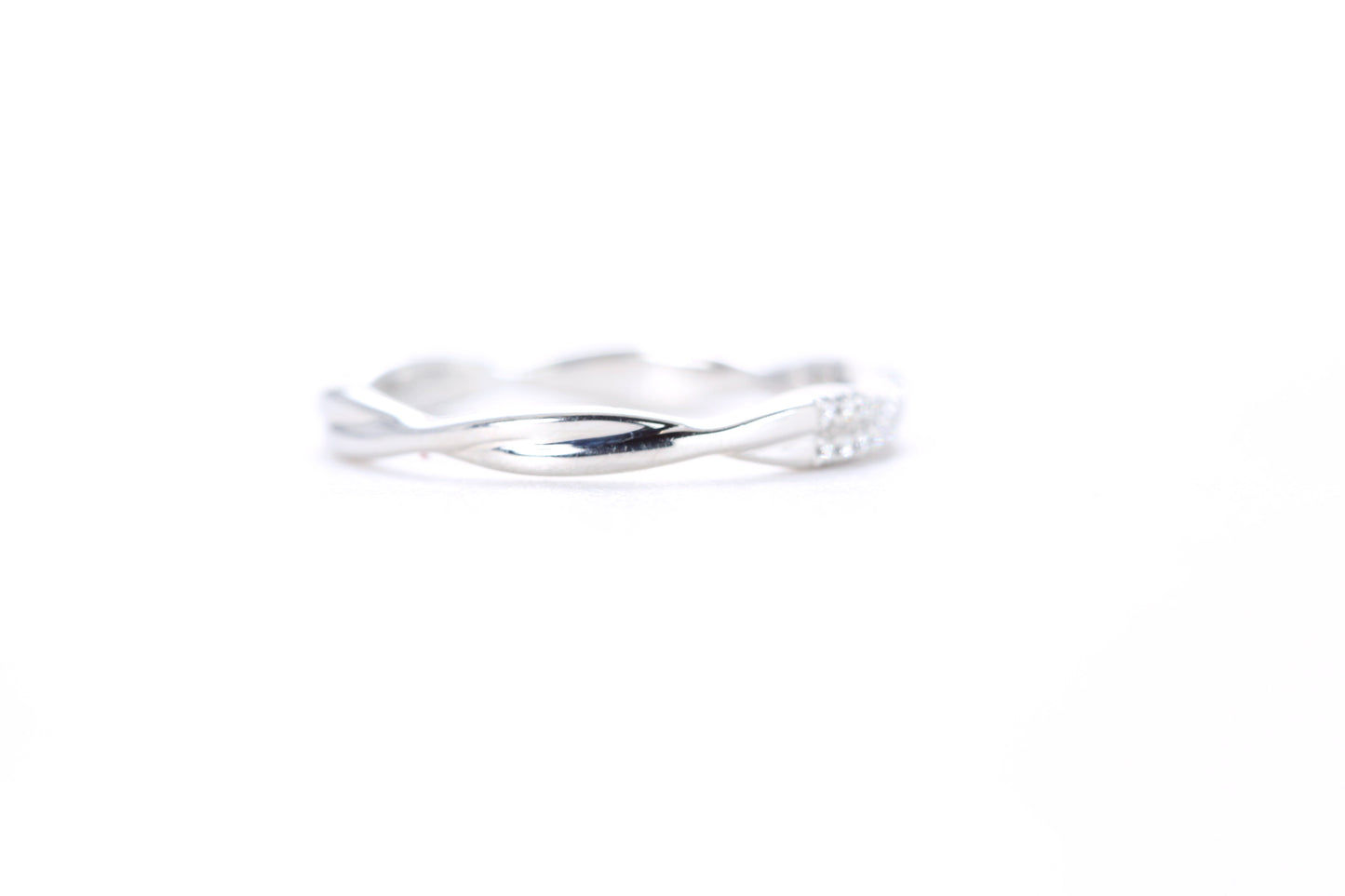 Twist Diamond Ring Platinum