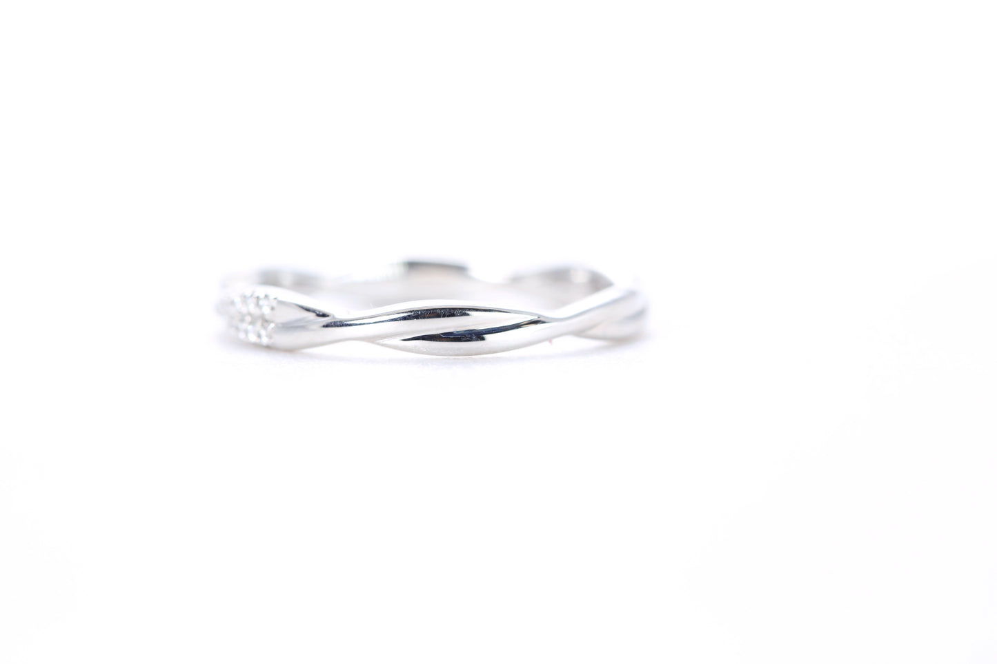 Twist Diamond Ring Platinum