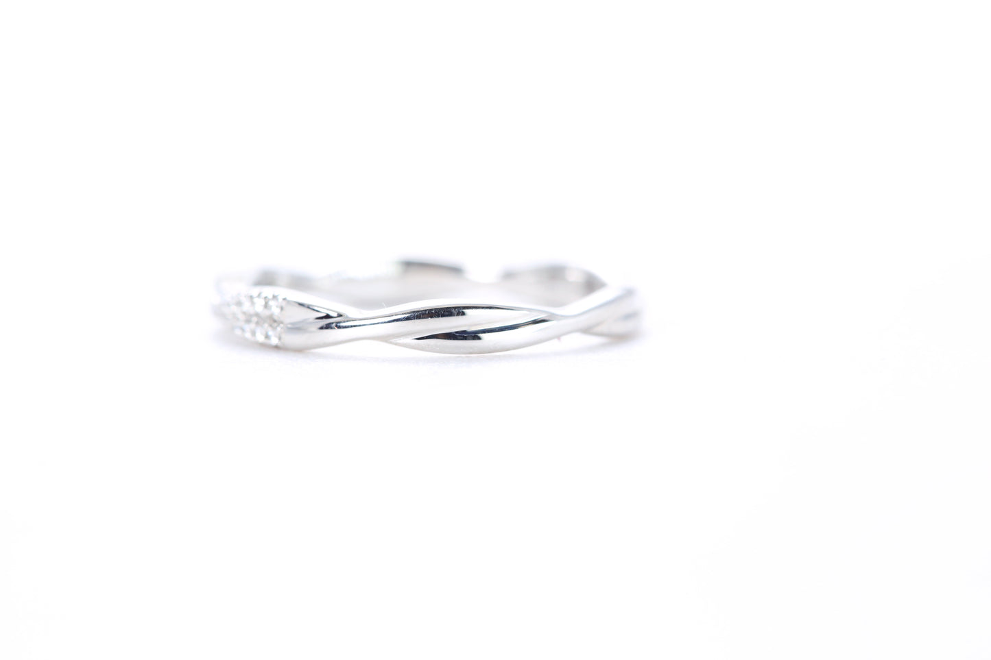 Twist Diamond Ring Platinum