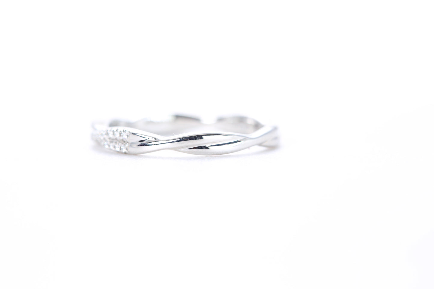 Twist Diamond Ring Platinum