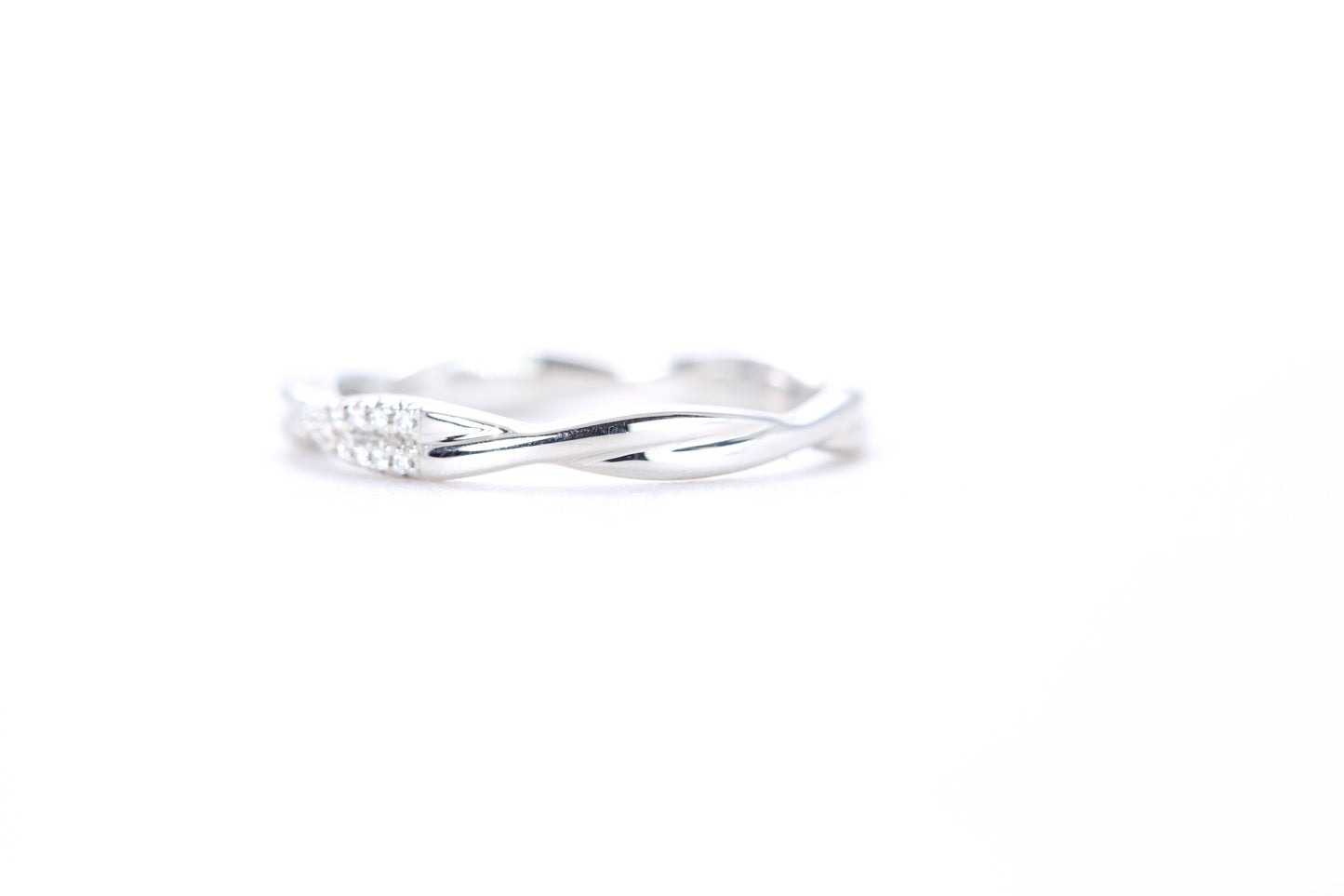 Twist Diamond Ring Platinum