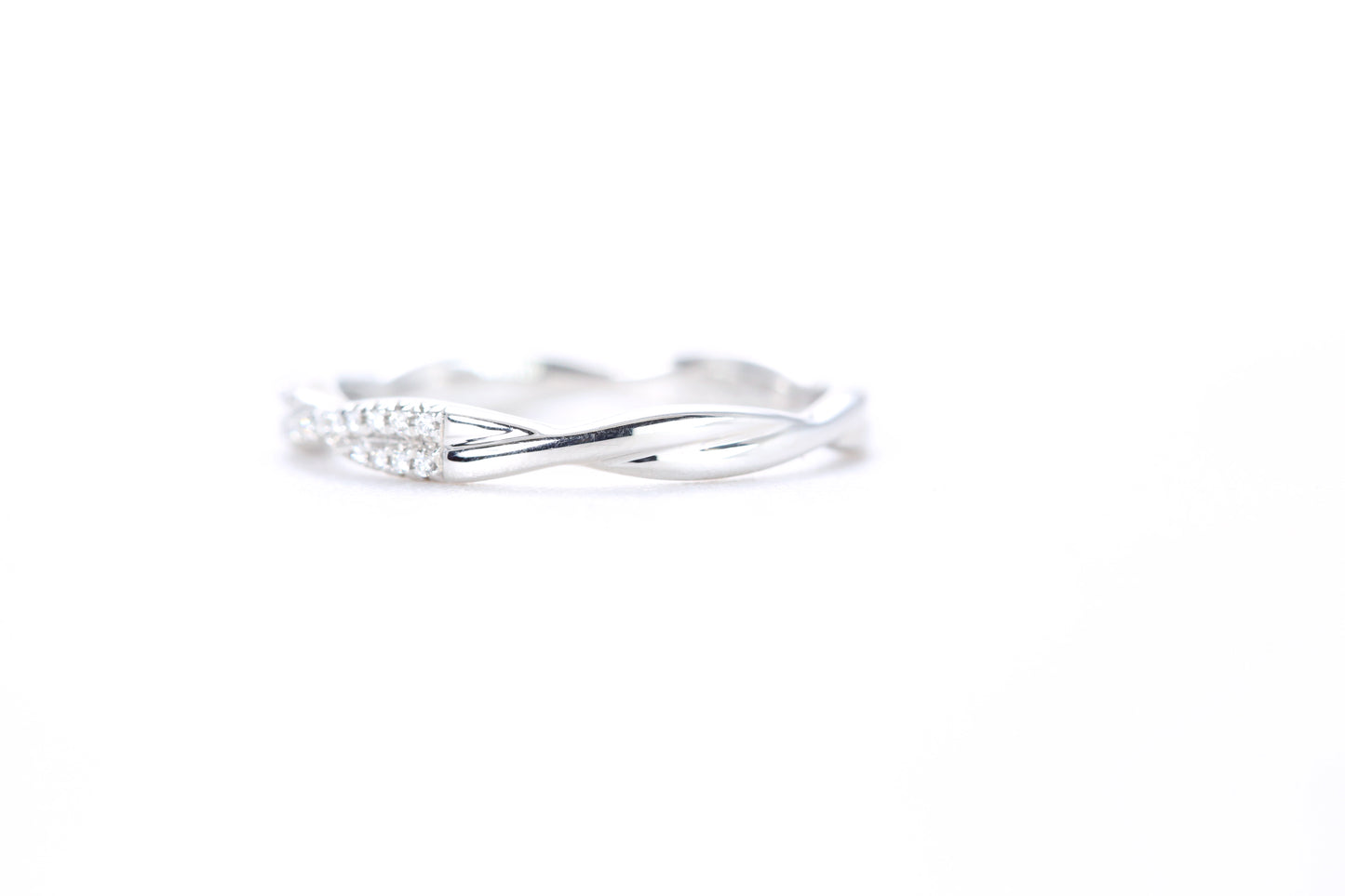 Twist Diamond Ring Platinum