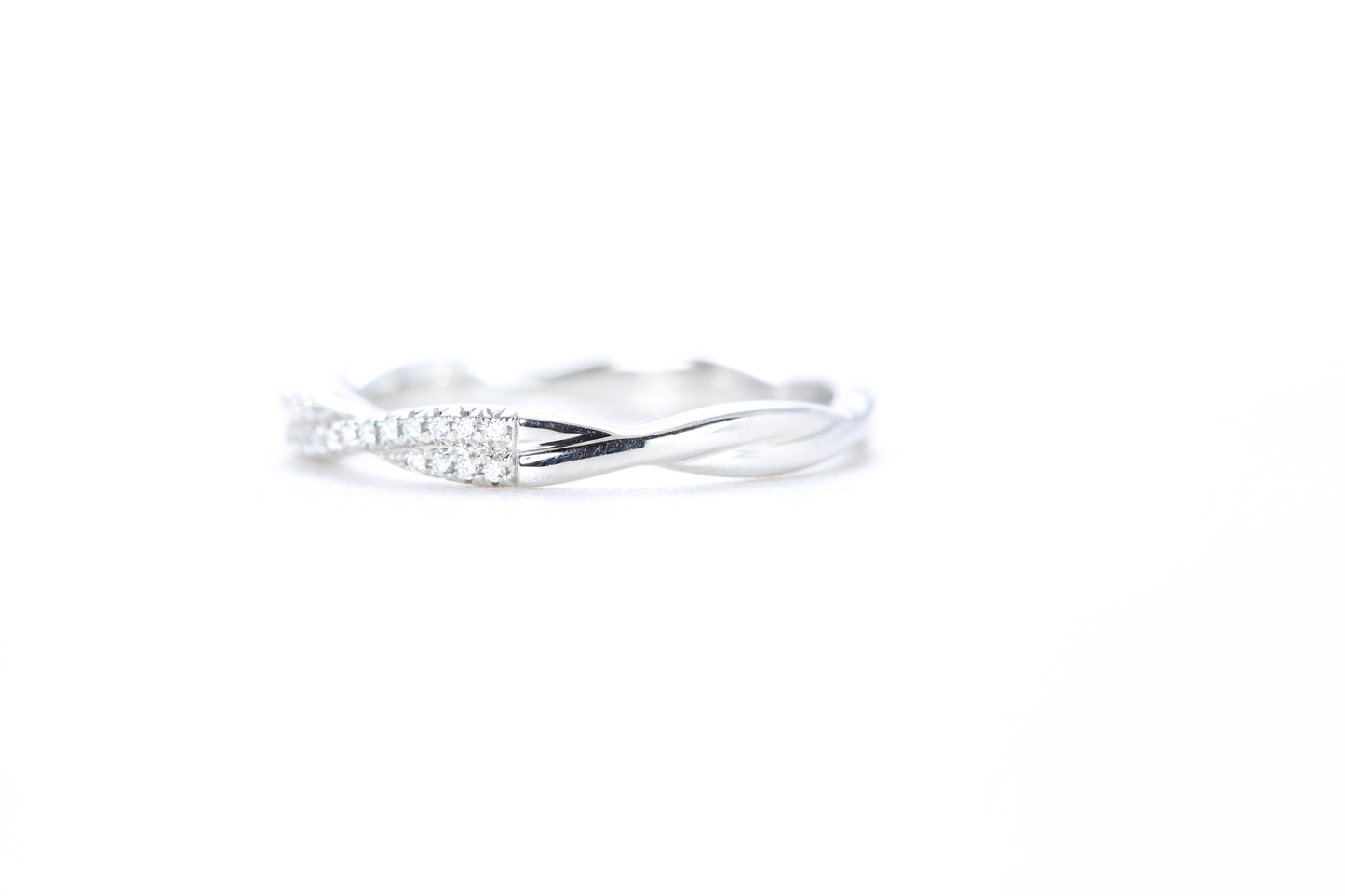 Twist Diamond Ring Platinum