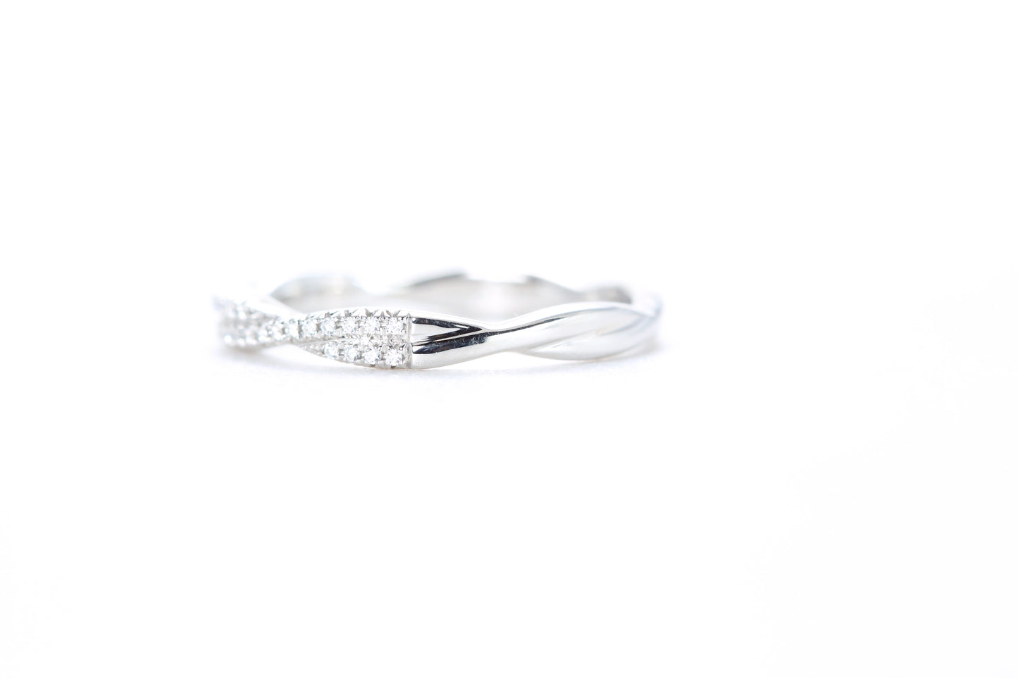Twist Diamond Ring Platinum