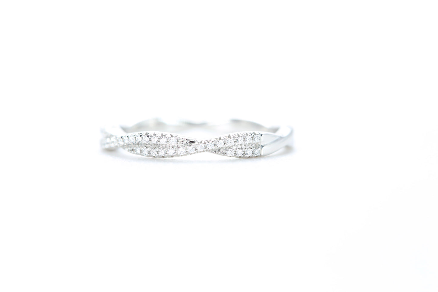 Twist Diamond Ring Platinum