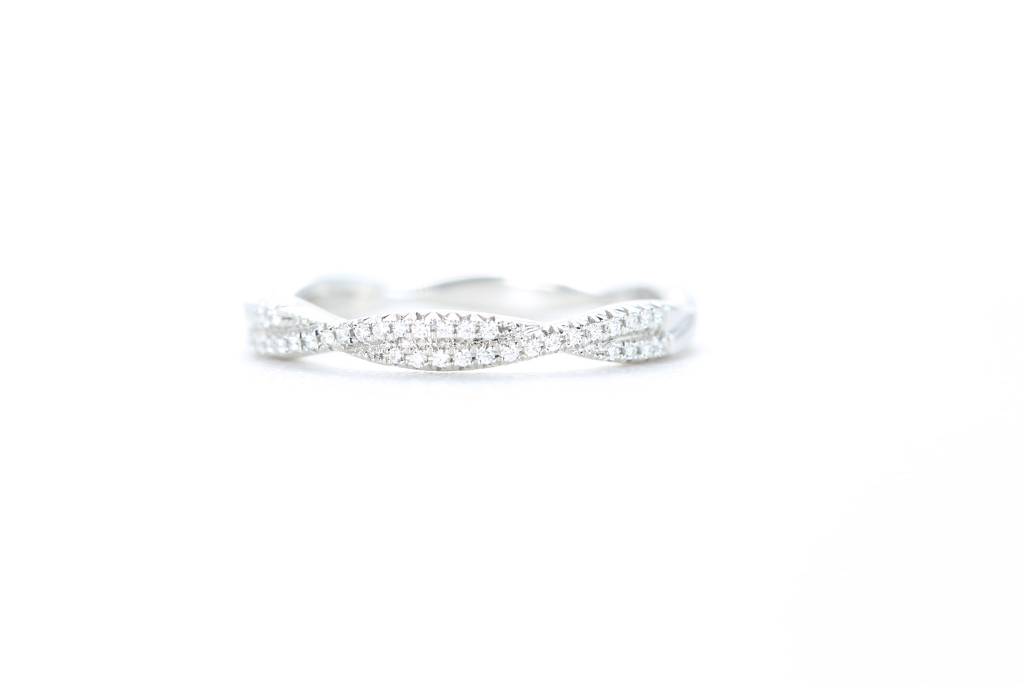 Twist Diamond Ring Platinum