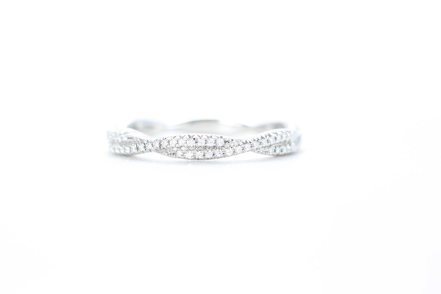 Twist Diamond Ring Platinum
