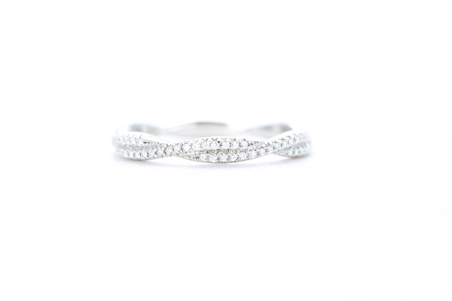 Twist Diamond Ring Platinum