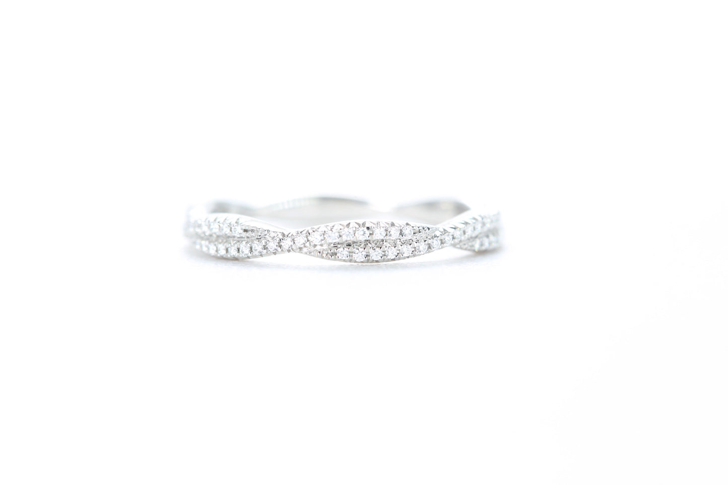 Twist Diamond Ring Platinum
