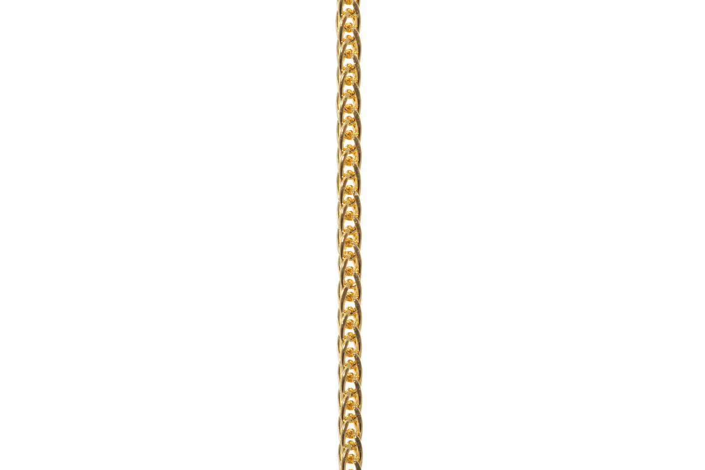 Wheat 24k Gold Chain 16 Inches
