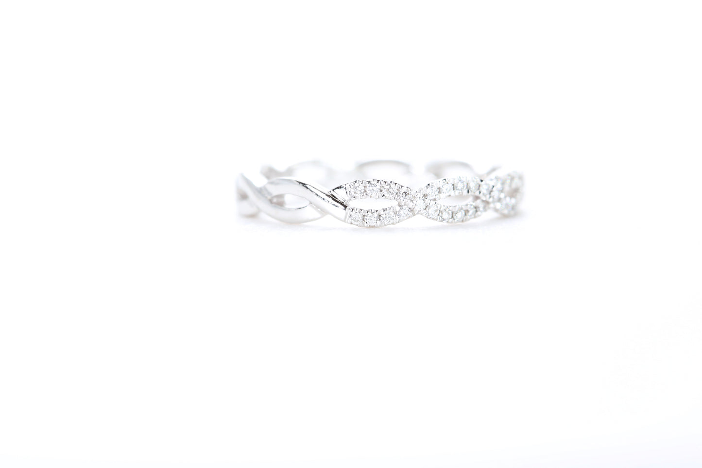 Woven Diamond Ring