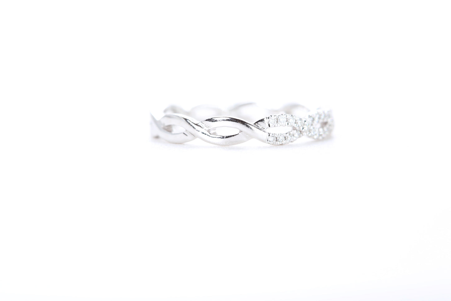 Woven Diamond Ring