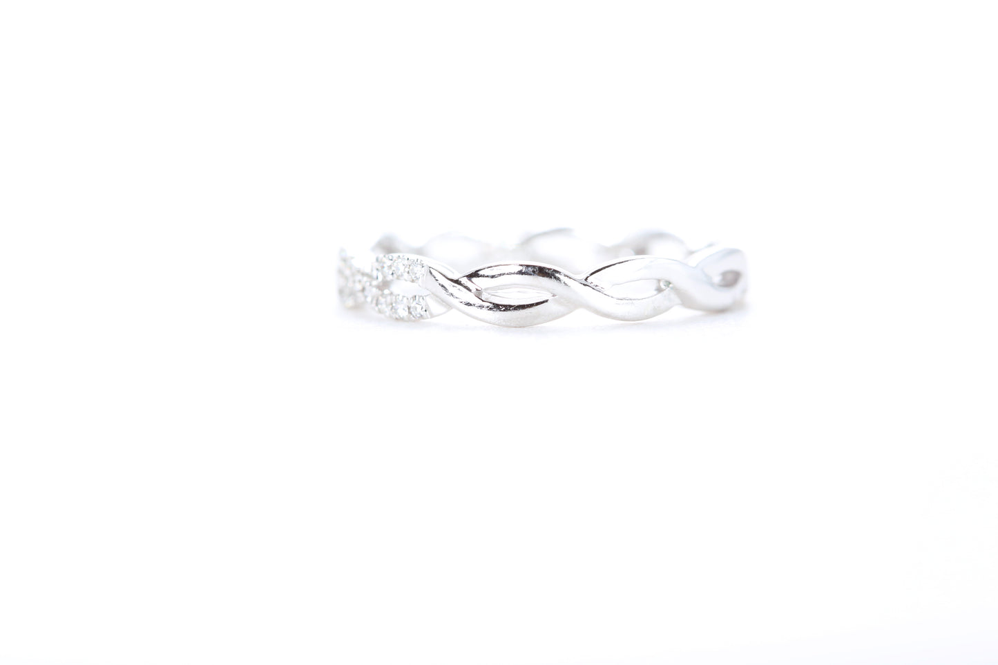 Woven Diamond Ring