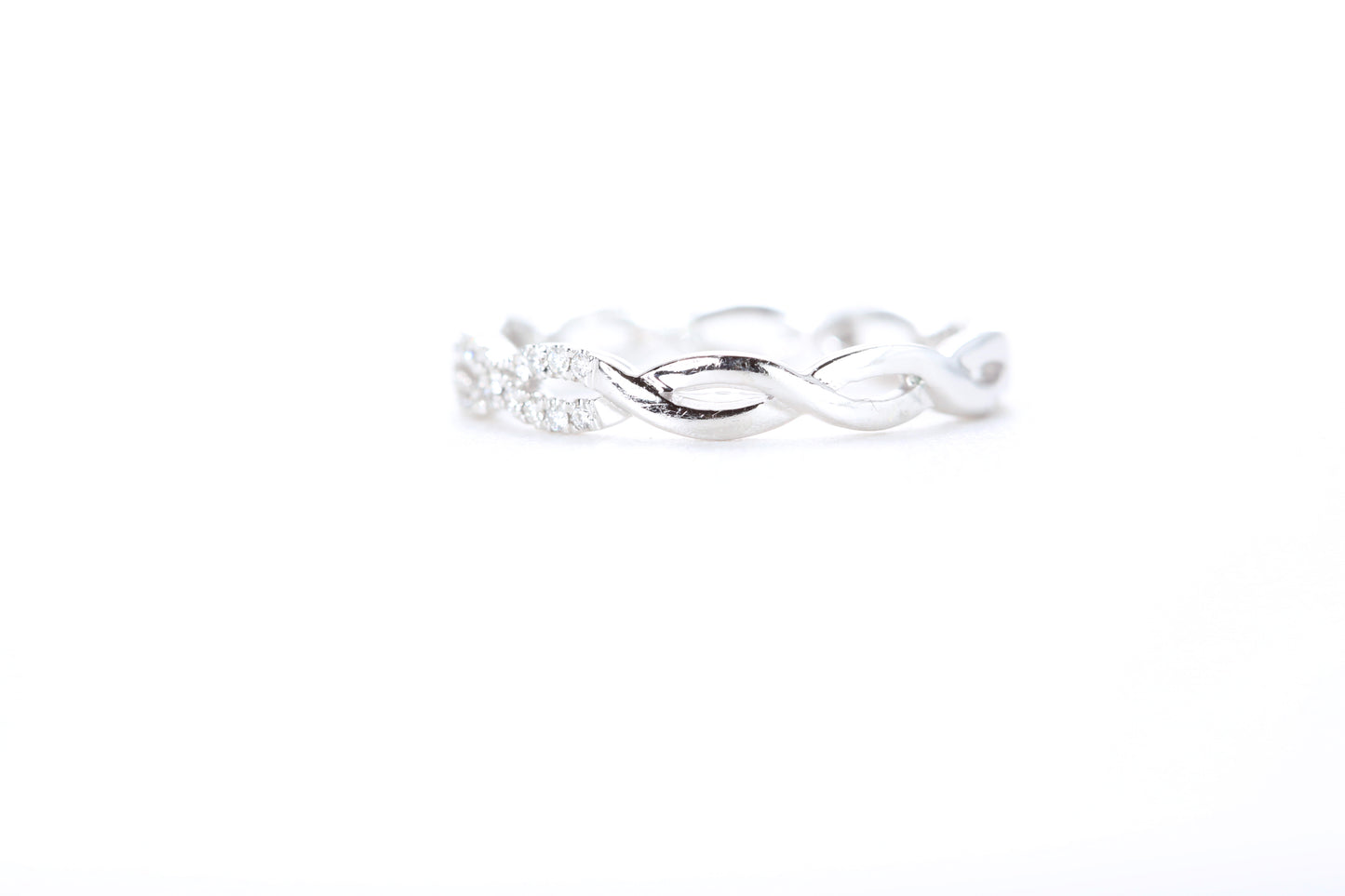Woven Diamond Ring