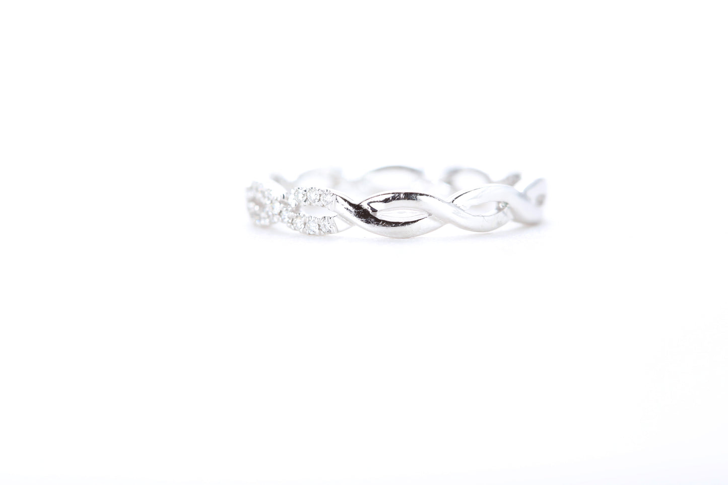 Woven Diamond Ring