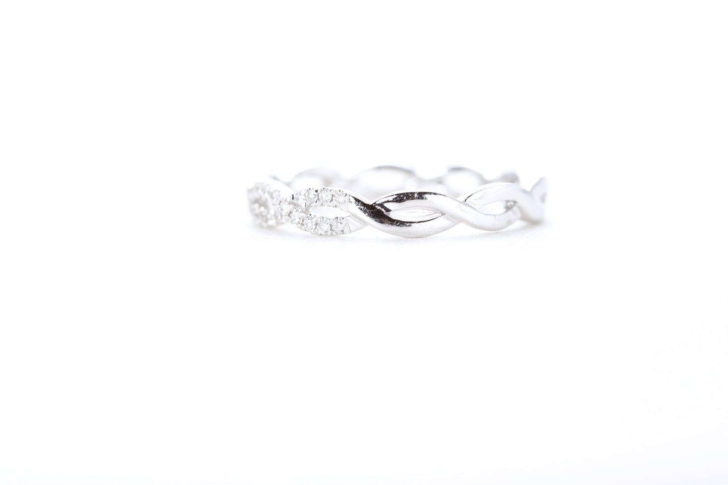 Woven Diamond Ring