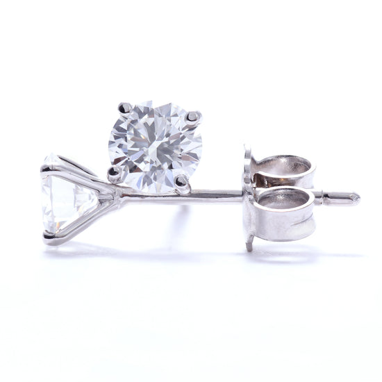 Lab Grown Stud Diamond Earrings 1.50 Total Carat Weight