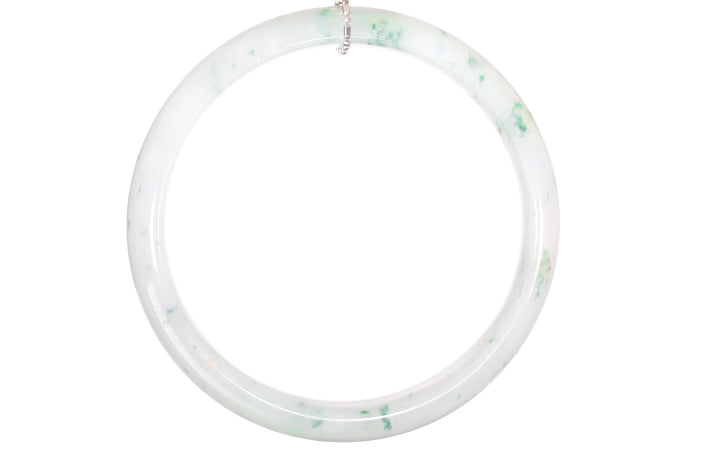 Icy Jadeite Bangle