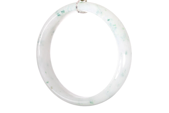 Icy Jadeite Bangle