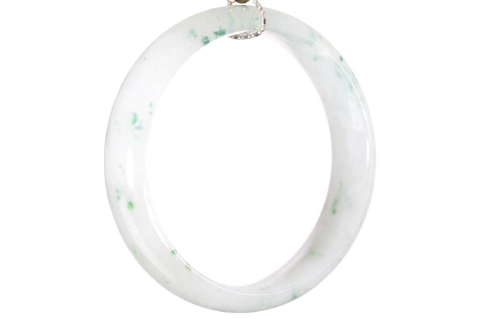 Icy Jadeite Bangle