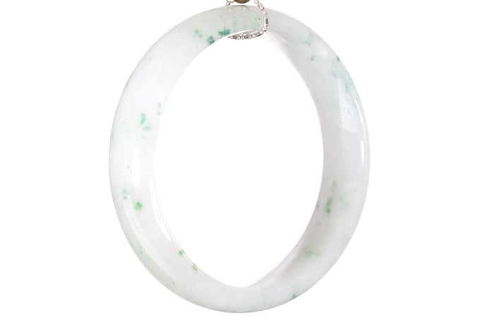 Icy Jadeite Bangle