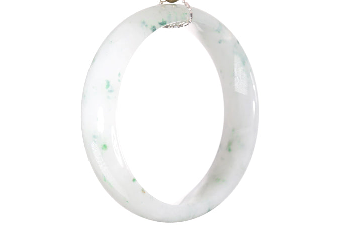 Icy Jadeite Bangle