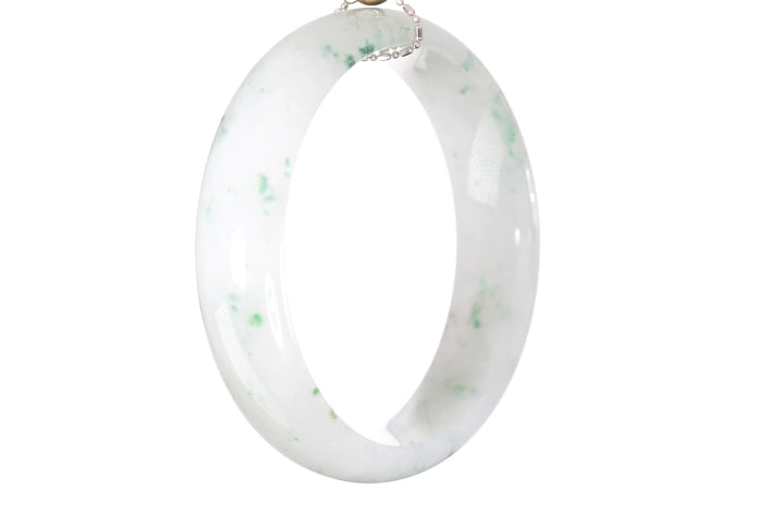 Icy Jadeite Bangle