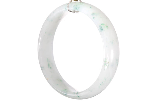 Icy Jadeite Bangle