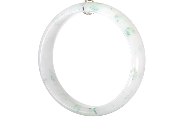 Icy Jadeite Bangle