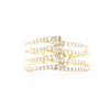 Contemporary Diamond Ring Yellow Gold