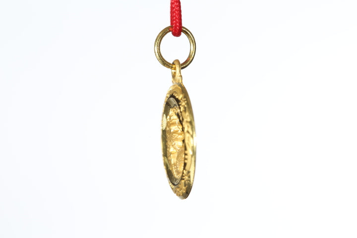 24k Gold Dragon Pendant