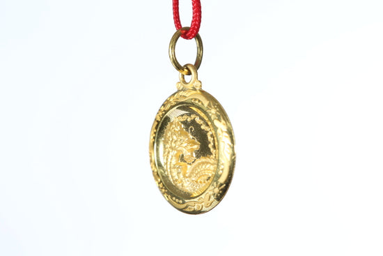 24k Gold Dragon Pendant