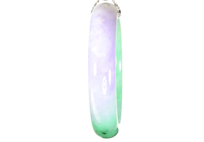 Green and Lavender Jadeite Bangle