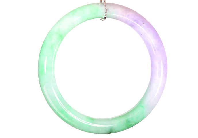 Green and Lavender Jadeite Bangle