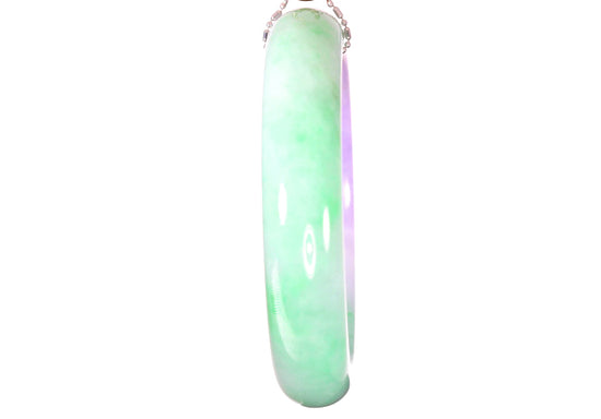 Green and Lavender Jadeite Bangle