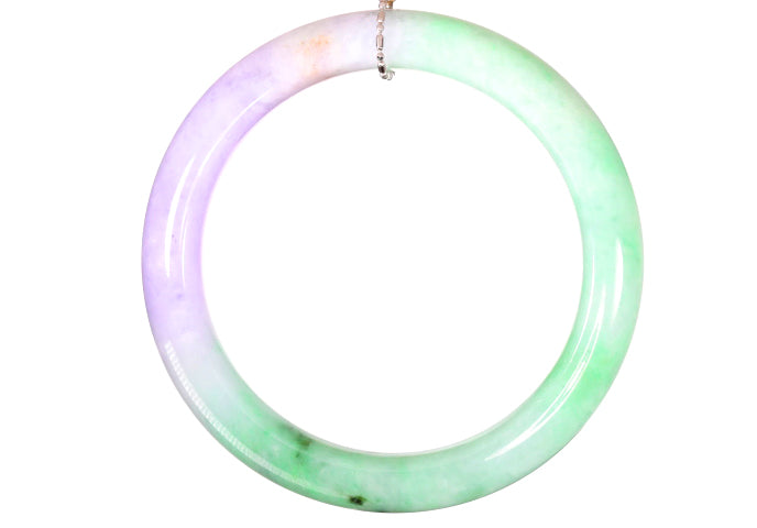 Green and Lavender Jadeite Bangle