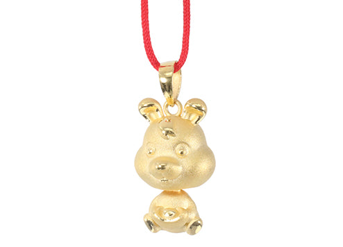 24K Gold Rabbit Pendant