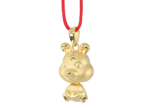 24K Gold Rabbit Pendant