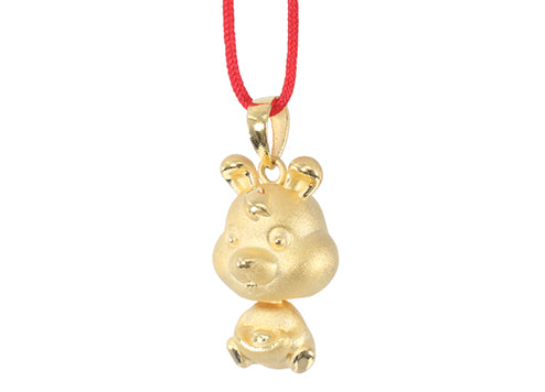 24K Gold Rabbit Pendant