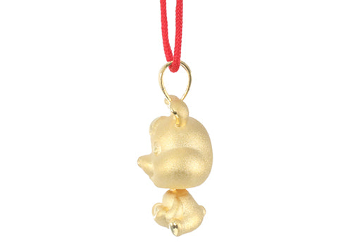 24K Gold Rabbit Pendant