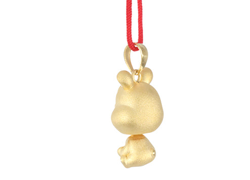 24K Gold Rabbit Pendant