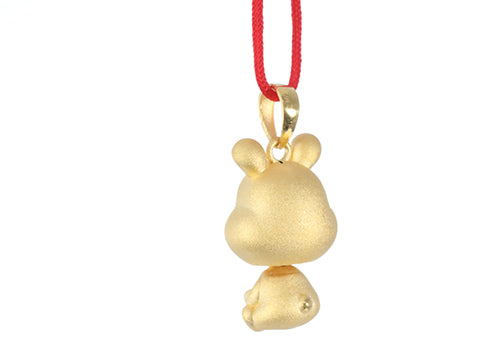 24K Gold Rabbit Pendant