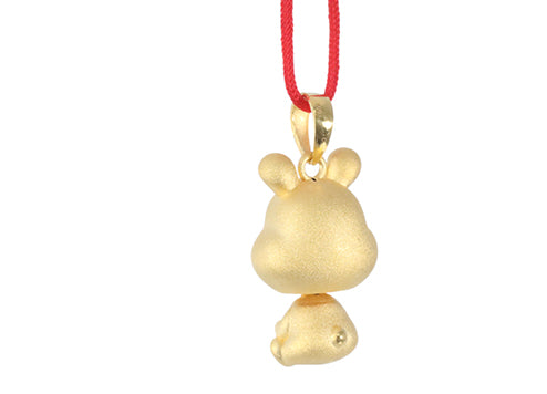 24K Gold Rabbit Pendant