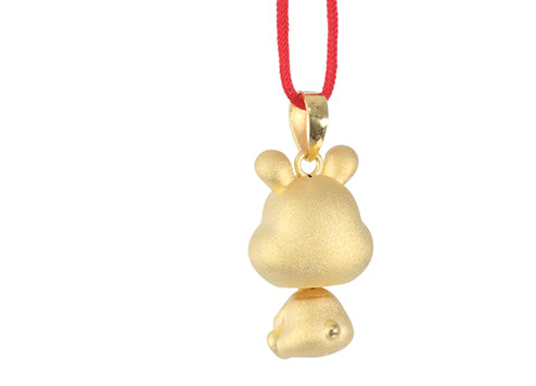 24K Gold Rabbit Pendant