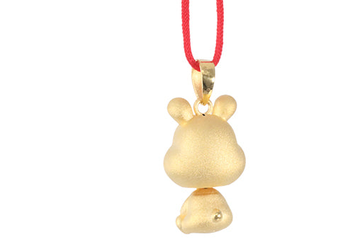 24K Gold Rabbit Pendant